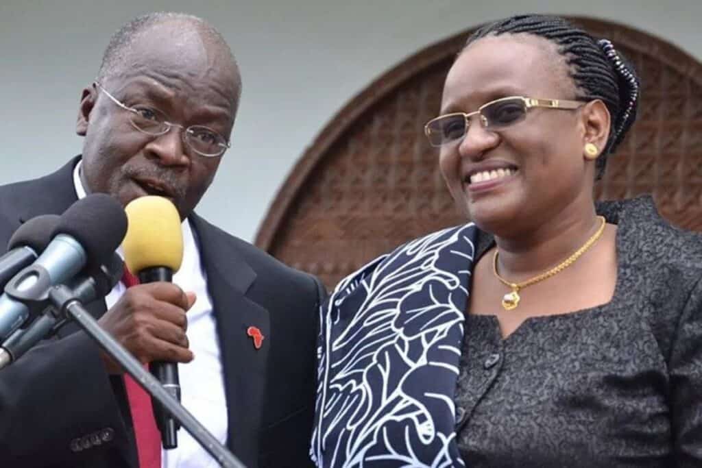 Janeth Magufuli and John Magufuli