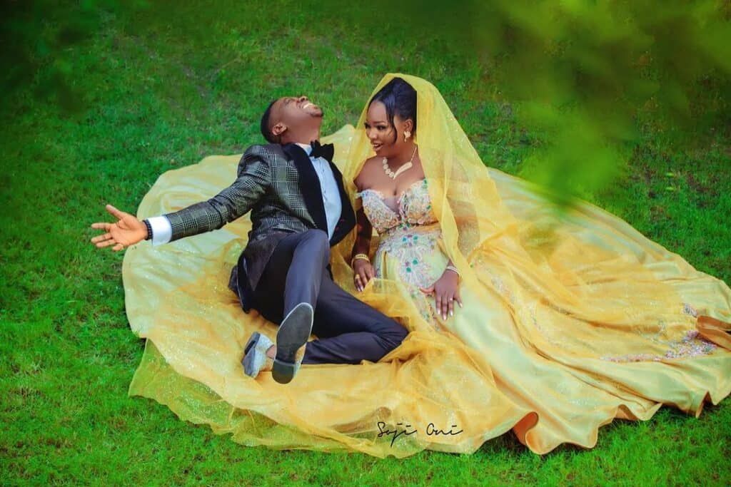 Lateef Adedimeji and Oyebade Bimpe Wedding Picture