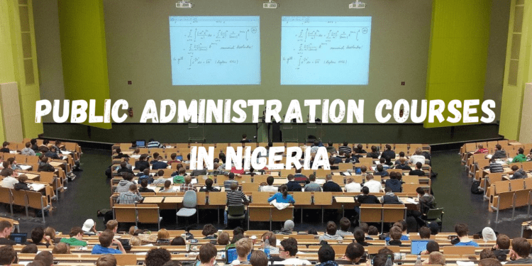 Public Administration Courses in Nigeria