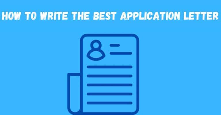 How To Write The Best Application Letter in Nigeria