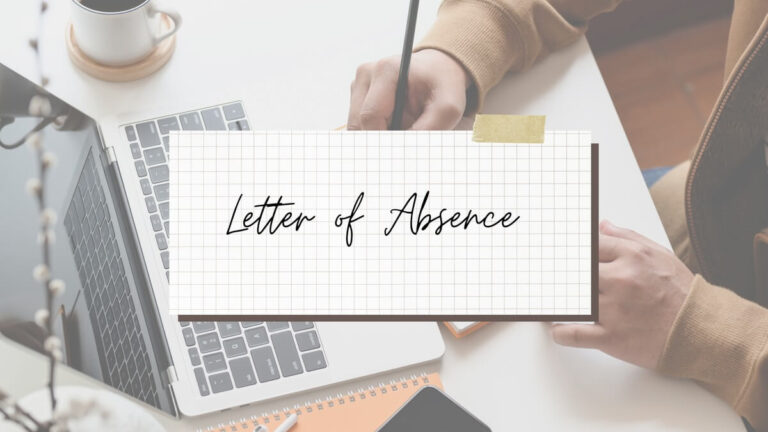 Tips for Writing a Good Letter of Absence