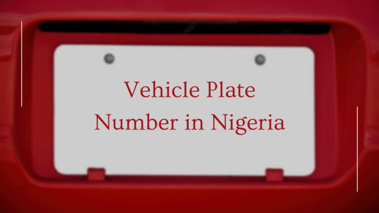 Vehicle Plate Number in Nigeria